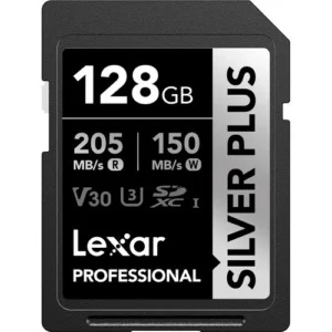 کارت حافظه لکسار LEXAR 128GB PROFESSIONAL SILVER PLUS UHS-I SDXC