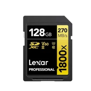 کارت حافظه لکسار Lexar Professional 1800x SDXC UHS-II Card Gold Series 128GB
