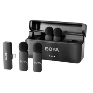 میکروفون یقه ای بی‌ سیم چهار‌ کاربره بویا Boya BY-V4D Lightning microphone