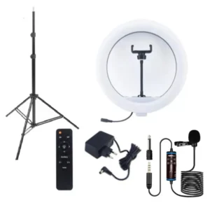 رینگ لایت ZD666 RING LIGHT + پایه نور 803 + میکروفن M1