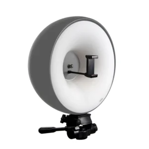 رینگ لایت نکسوس 200وات خاکستری Nexus Ringlight phone holder HS200WH + هولدر موبایل + سه‌پایه